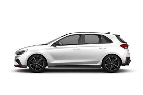 zu sehen ist ein weißer Hyundai i30