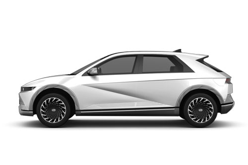 zu sehen ist ein weißer Hyundai IONIQ 5