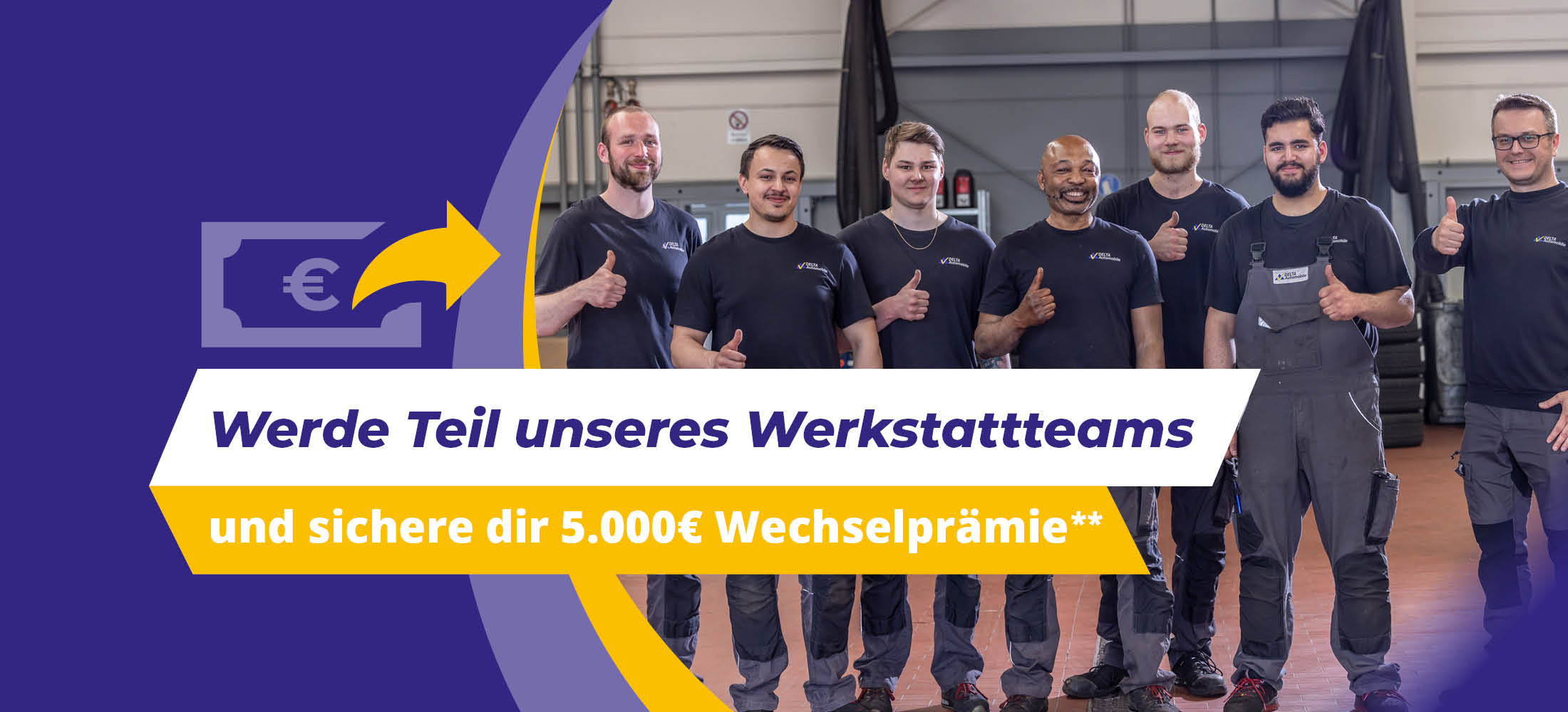 zu sehen ist das Werkstattteam von Delta Automobile