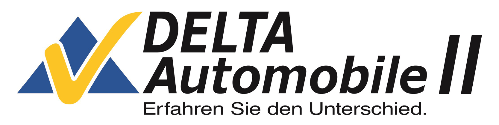 Logo. Delta Automobile 2. Erfahren Sie den Unterschied.