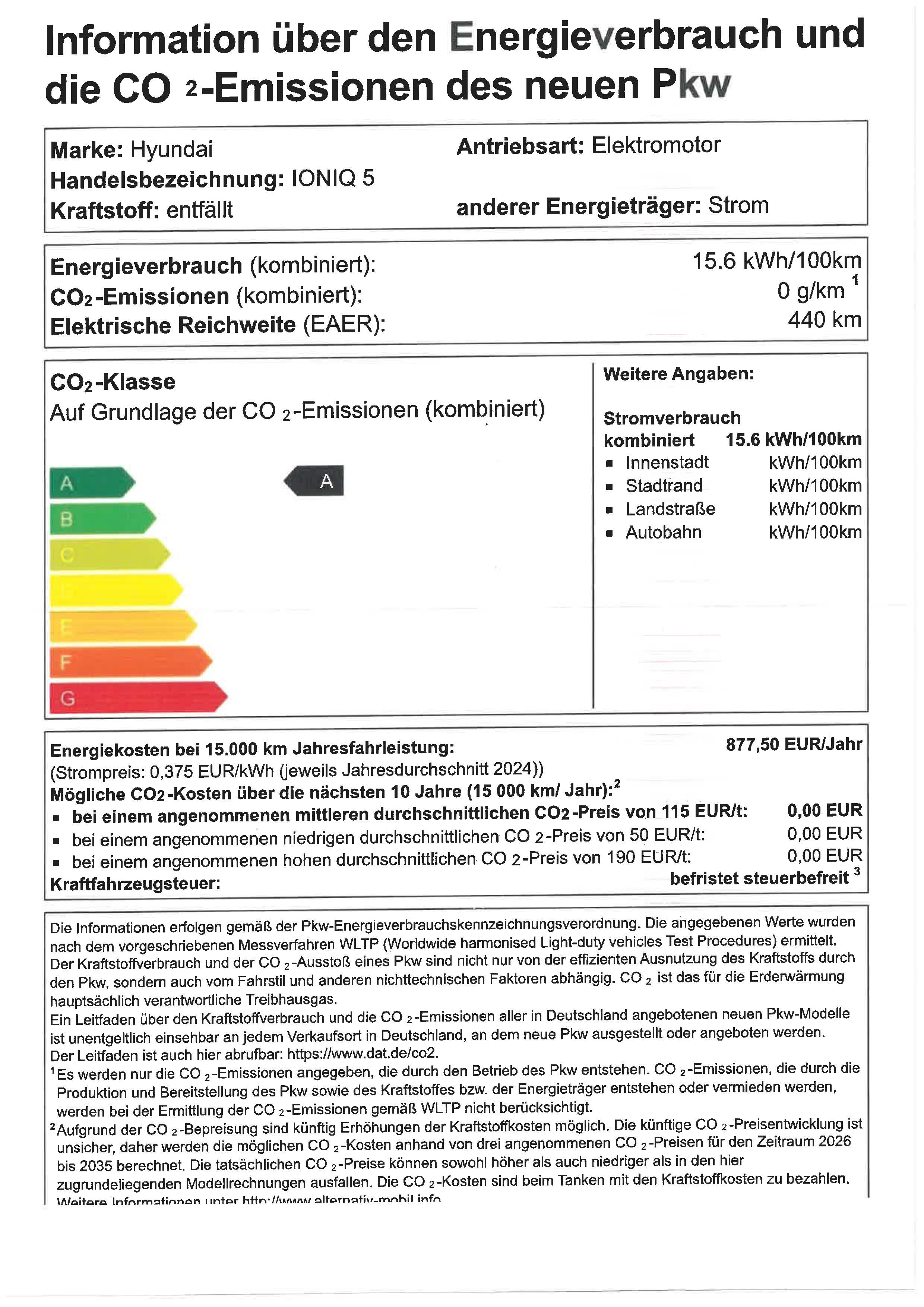 CO2 Label A