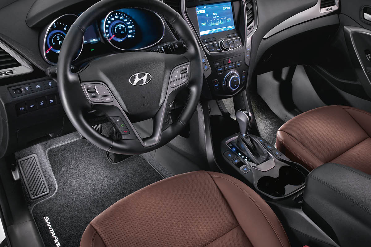 zu sehen ist der Innenraum des Hyundai SANTA FE 