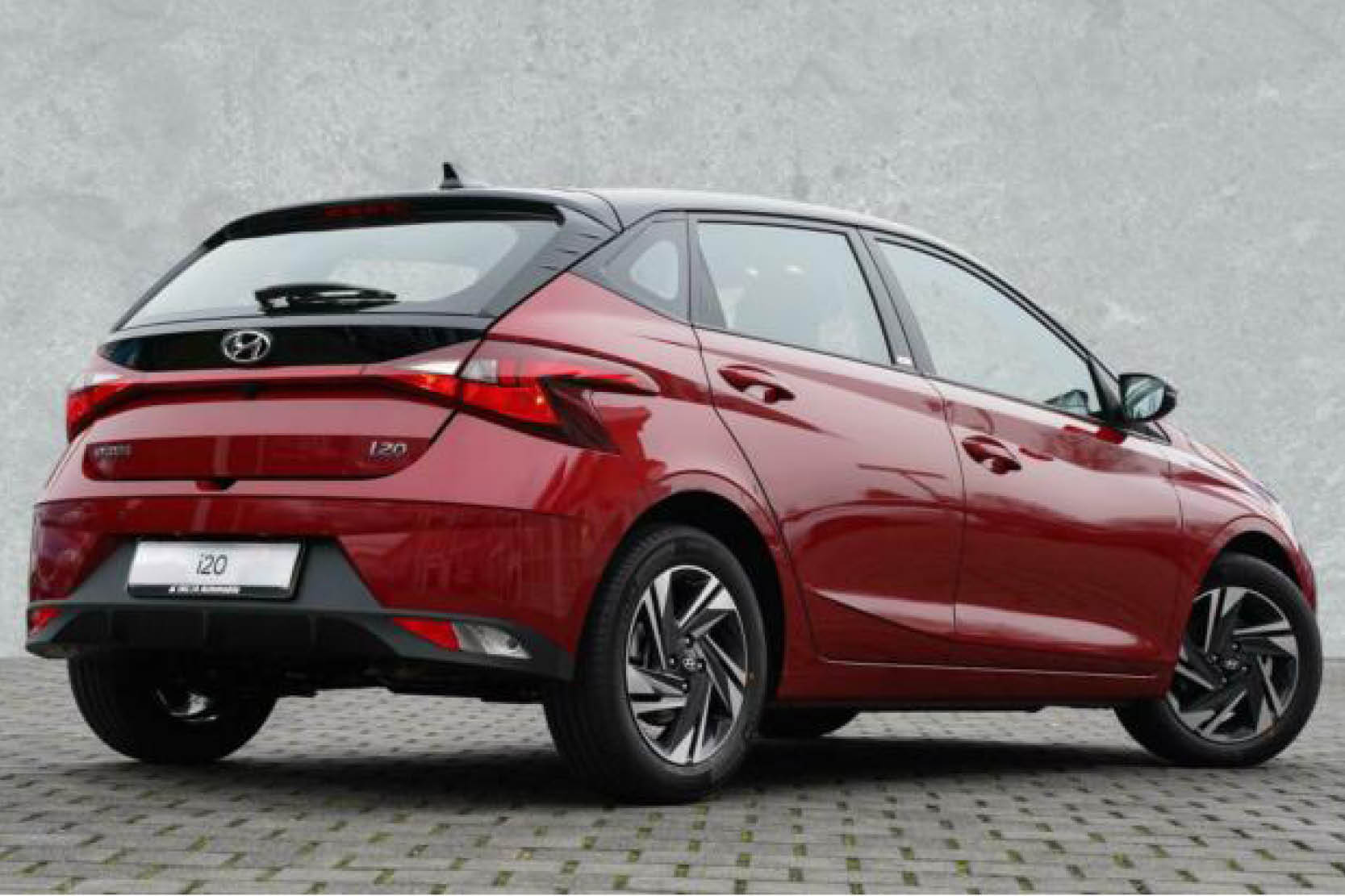 Hinteransicht von Hyundai i20 bei DELTA Automobile