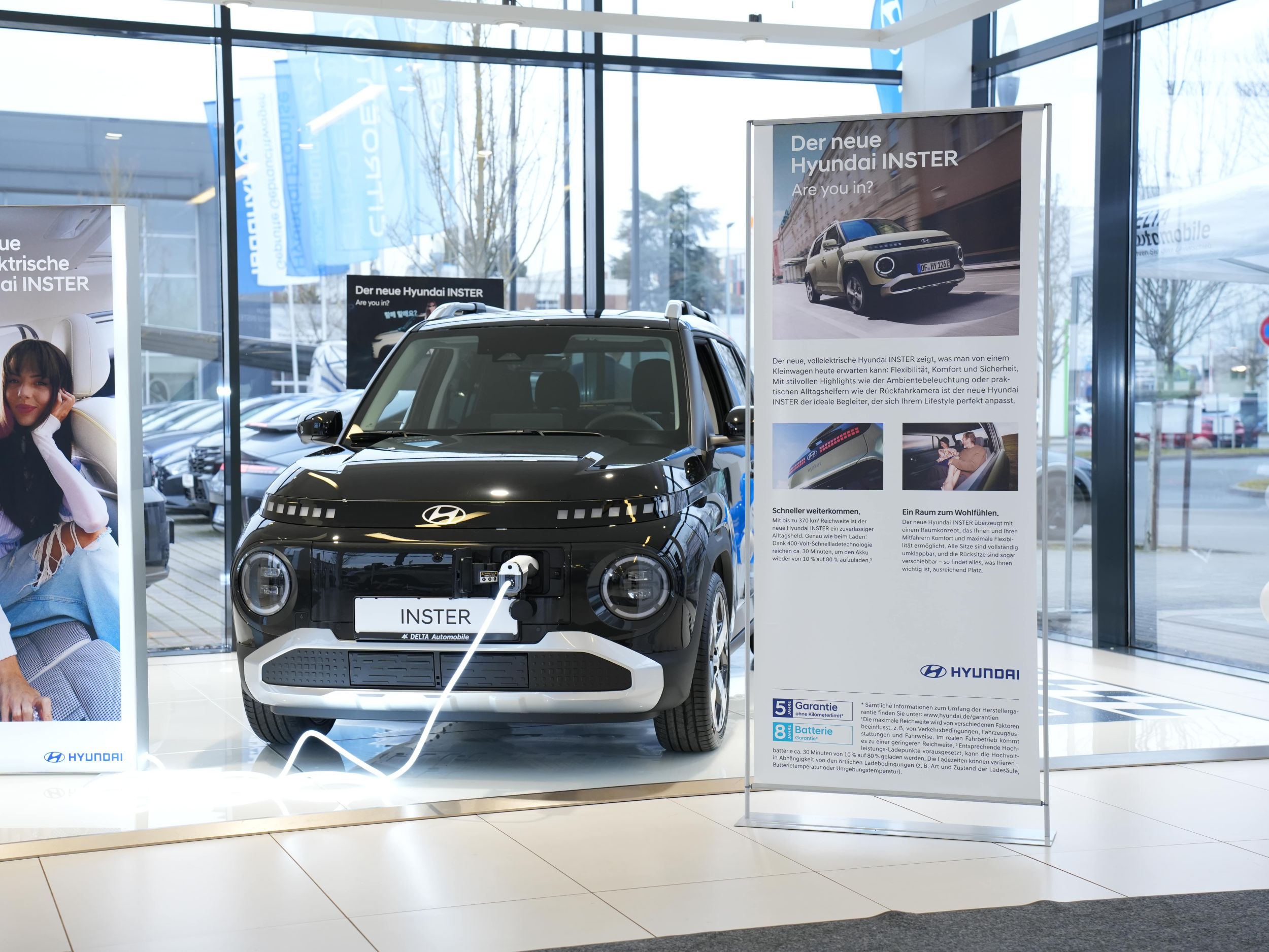 Große Aufsteller bei den Inster-Events im Autohaus Delta.