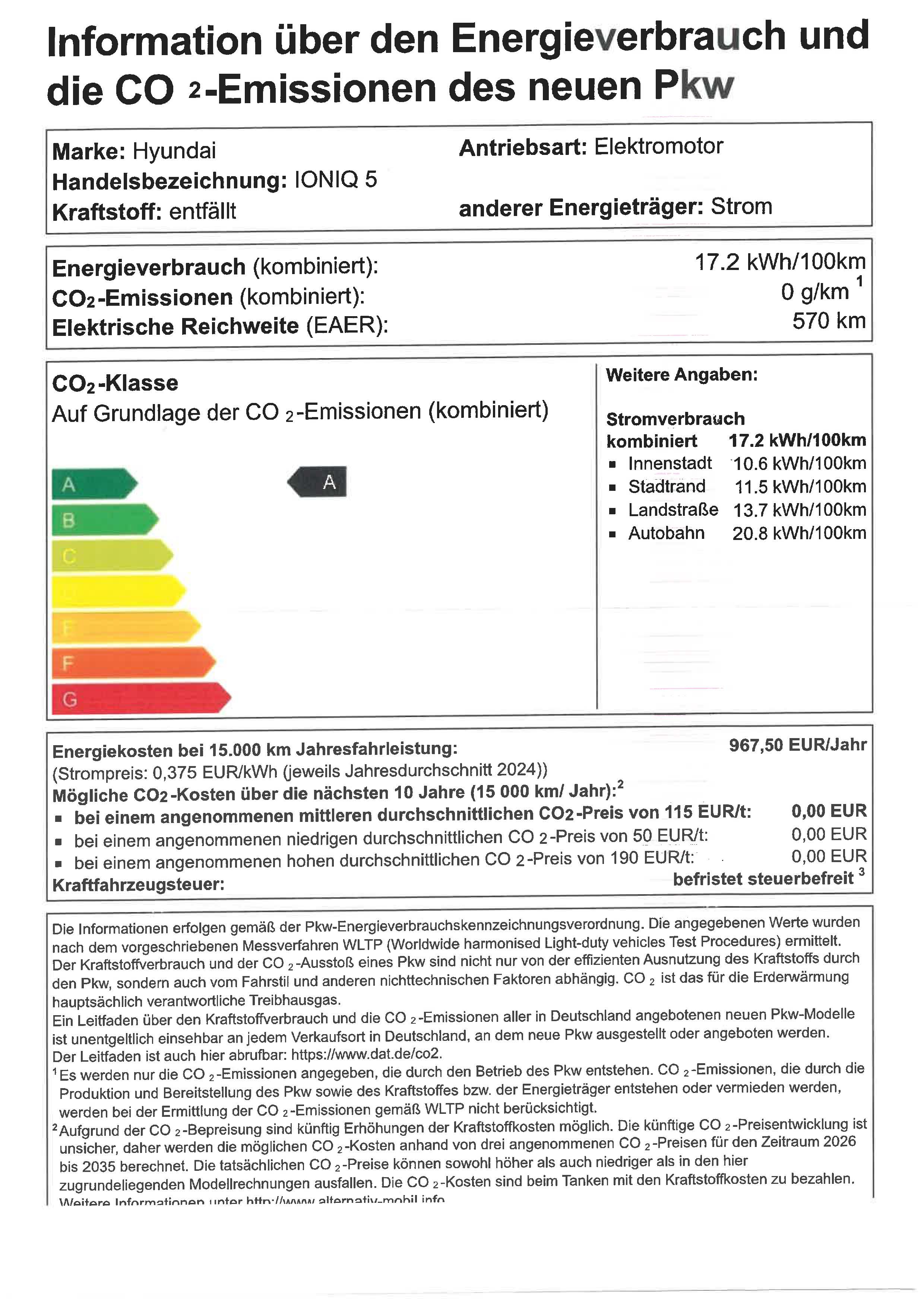 CO2 Label A