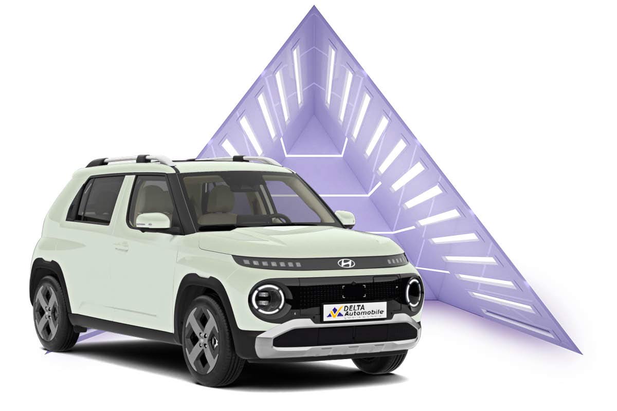 zu sehen ist ein weißer Hyundai Inster