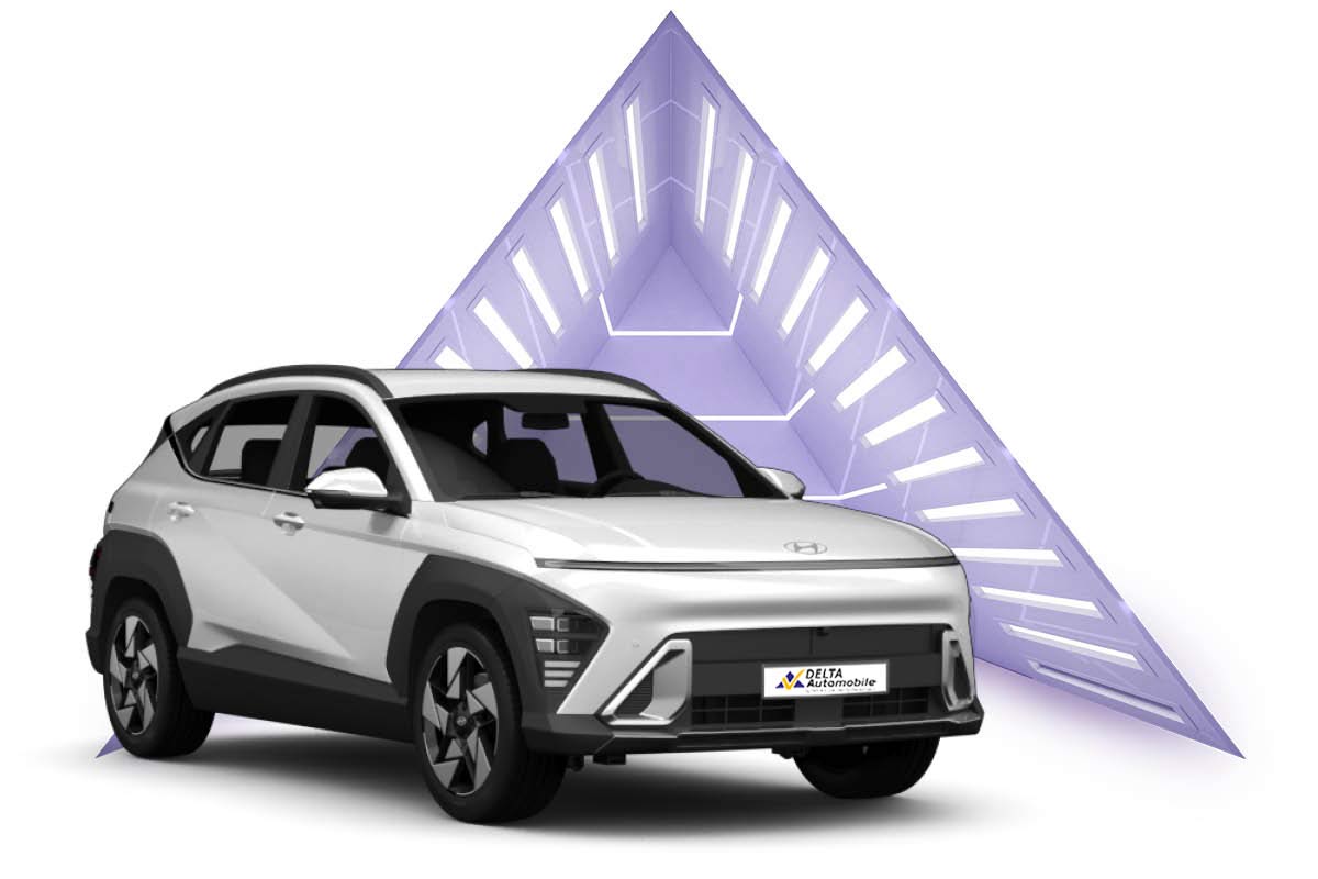 zu sehen ist der neue Hyundai Kona in weiß